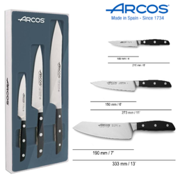 [107.677.858100] Conjunto 3 Facas 10/15/19Cm Manhanttan Arcos                