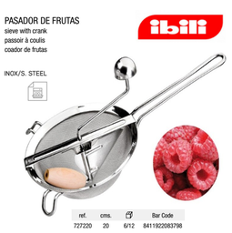 [107.676.727220] Passador De Frutas Inox 20Cm Ibili                          