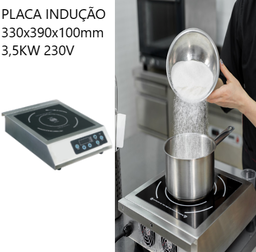 [100.1334453500] Placa Indução  C35-B1 330X390X100Mm 3,5Kw 230V              