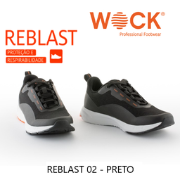 [080.REBLAST02/42] Sapatilha Reblast 02 Preto Nº42 Wock                        