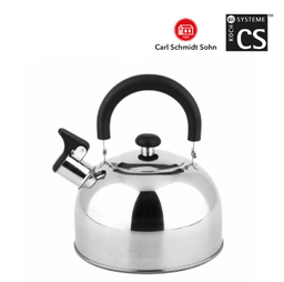 [107.8CSK89030] Chaleira Aço Polido Espelhado 2 Lts  Carl Schmidt Sohn      