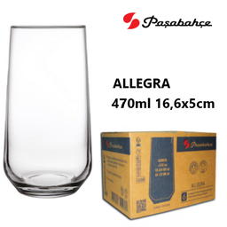 [107.420015] Copo Allegra 470Ml   16,6X5Cm  Pasabahce                    