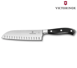 [107.V.7.7323.17G] Faca Forjada Santoku Alveolos 17Cm Grand Maitre Victorinox  