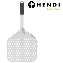 [107.650.618073] Pá De Pizza Pega Curta Perfurada Quadrada 660X300Mm Hendi   