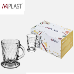 [730.1390006] Chávena Chá Acrílico Óbidos C/ 6X280Ml Ø8,6X9,6Cm Akiplast  