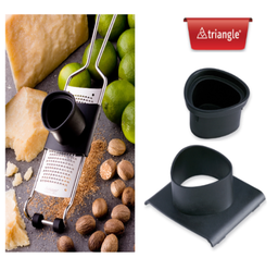 [107.790.501490202] Protetor Para Ralador De Mão Inox Com Pega   Triangle       