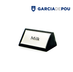 [107.161.14] Identificador  Milk  7,5X4,5Cm Preto Madeira                