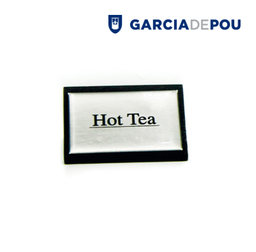 [107.161.15] Identificador  Hot Tea  7,5X4,5Cm Preto Madeira             