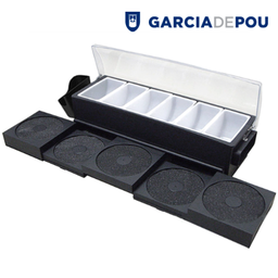 [107.258.29] Doseador De Condimentos+Glass Rimer 62X18,5X16,5Cm          