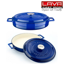 [85SB0.1358400.240] Caçarola Multiusos Edition Azul 24Cm 2,47Lt Lava Metal      