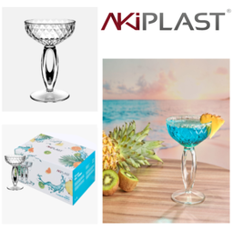 [730.1400006] Taça Cocktail Acrílico Óbidos C/ 6X200Ml Ø11X15,5Cm Akiplast