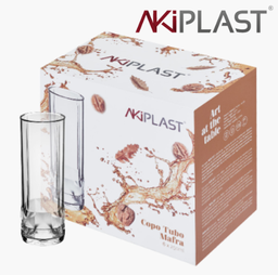 [730.1330006] Copo Tubo Acrílico Mafra C/ 6X250Ml Ø5,5X15Cm Akiplast      