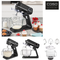 [109.5CASOD3157] Batedeira Profissional Cuba Vidro  6Lts Km1800 Black-G Caso 
