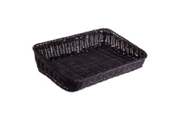 [107.0734085436] Cesto Retangular Inclinado Pp Preto 40X30X10X4Cm            