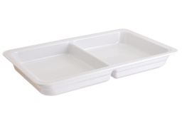 [107.0734253340] Contentor Gn 1/1X65Mm 2 Cubas Melamina Branco 2X2L          