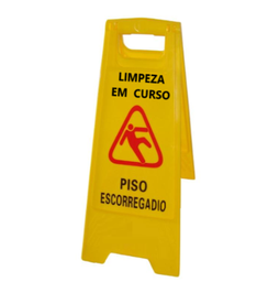 [107.731.088036] Placa De Aviso Limpeza-Piso Escorregadio 30X63Cm            