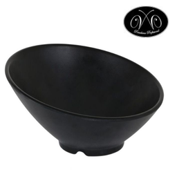 [880.B100V115B] Taça Melamina Trattoria Negro Ø21X5.4X10.5Cm                