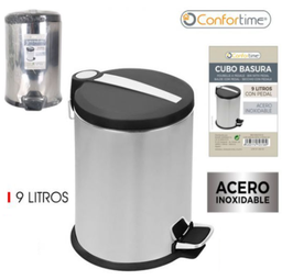 [880.BE01093272318] Balde Metal C/Pedal 9Lts Confortime                         