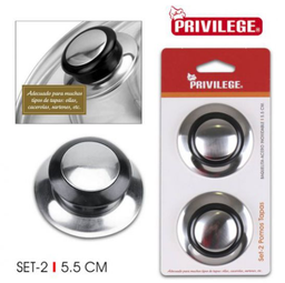 [880.BY01016772365] Pega Para Tampa Panela (Conj. De 2) Baqss 5.5Cm Privilege   