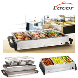[107.688.69445] Aquecedor Buffet 3Xgn 1/3-65 2,5Lt Max.80ºc 53X35,8Cm Lacor 