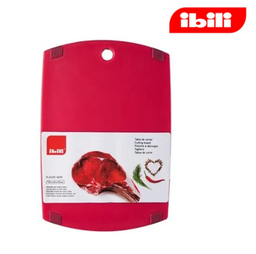 [107.676.749433R] Tabua De Corte 33X23X1,5Cm Vermelha Para Carnes Ibili       