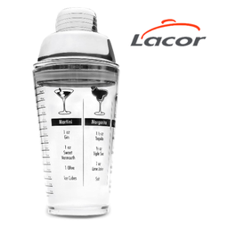 [107.688.62388] Shaker Acrílico C/Tampa Inox 450 Ml   Lacor                 