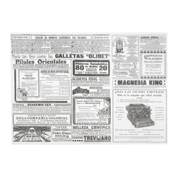[964.211.85] Toalhetes De Mesa Jornal 31X43Cm Branco 500 Unid.           