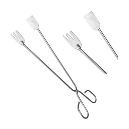 [107.640.76246] Pinças De Churrasco Aço Inox. 35Cm                          