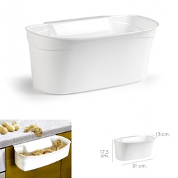 [107.758.05071165] Balde Para Encaixe Gaveta 31X13X17.5Cm. Cor Branco          