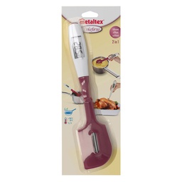 [107.640.78199] Espatula De Silicone Com Termometro Digital 30Cm Metaltex   