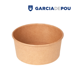 [107.240.04] Pote Saladeira 750Ml Ø14,5/12,5X7Cm Natural Kraft 50 Unid.  