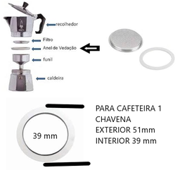 [107.485811002] Borracha De Vedacao Filtro Cafeteria 2 Chav. Italiana Pz    