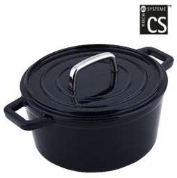 [107.8CSK79369] Caçarola Ferro Fundido Alpen  Azul 24Cm Cs Kochsysteme      