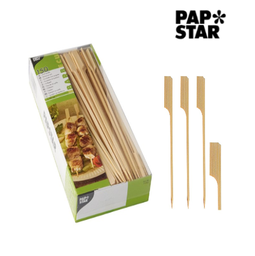 [107.439.11703] Espetos De Madeira Bambu 25Cm Golf 150 Unid. Papstar        