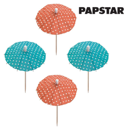 [107.439.81116] Palito Decorativo Guarda-Sol 10Cm Dots 10 Unid Papstar      