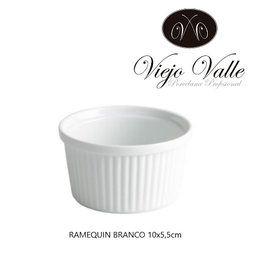 [880.B2038V] Ramequin Porcelana Branco 10X5,5Cm Viejo Valle              