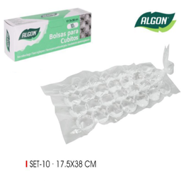 [880.BA11040374944] Conjunto De Sacos Para Fazer Gelo  10 Und.  Algon           