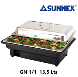 [107.X81187] Chafing Electrico Gn.1/1  13,5L Tampa Inox Sunnex           