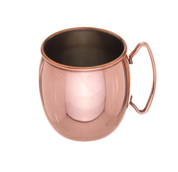 [107.0433655301] Caneca Cerveja Inox Rev. Cobre 40Cl Ø8X8,5Cm                