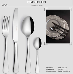 [107.PP-7904] Faca De Sobremesa Inox Vigo -Unidade-                       