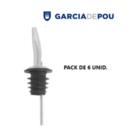 [107.373.197.07.6] Vertedor Clássico Prateado Inox Pack 6 Unid Garcia          