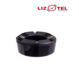 [107.07342501101] Cinzeiro De Água Melamina Preto Ø10X3Cm                     