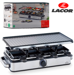 [107.688.69348] Raclette Grill Join  48X37.5X14.5Cm 8 Pessoas 1400W Lacor   