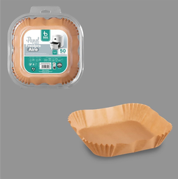 [107.640.77180] Papel Quadrado Para Fritadeira A Ar 16X16Cm 730226 50 Unid. 