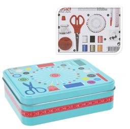 [107.640.90234] Kit Costura Em Caixa De Metal 14,5X11X5Cm                   