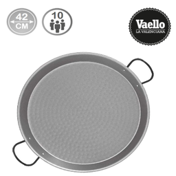 [107.640.76628] Frigideira Paelha Tradicional Aço Polido Ø42Cm P/ 10 Pessoas