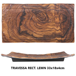[880.B1052024B] Travessa Melamina Rect. Lemn 33X18X4Cmviejo Valle           