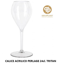 [880.V8845002-21] Calice Acrilico Perlage 24 Cl Goldplast Viejo Valle         