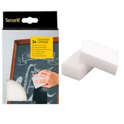 [880.B645SPONGE2] Pack 2 Esponjas Espuma Melamina 2.5X6X10.5Cm Securit        