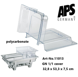 [670.11013] Tampa Em Policarbonato Gn 1/1 32,8X53,3X7,5Cm Aps           